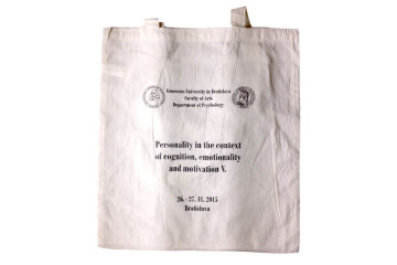 Textilná taška s potlačou - sieťotlač;Textilní taška s potiskem - sítotisk