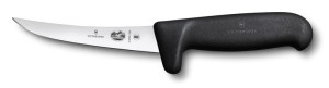 Fibrox Safety Grip boning knife,normal cut,blade flex.,black,12cm - Reklamnepredmety