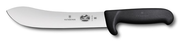 Fibrox Safety Nose butcher knife, normal cut, black, 18cm