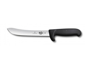 Fibrox Safety Nose butcher knife, normal cut, black, 18 cm - Reklamnepredmety
