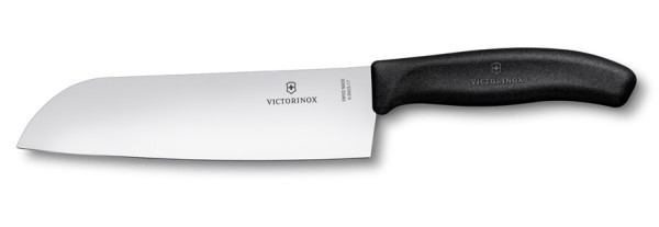 SwissClassic, Santoku knife, normal, 17 cm, black
