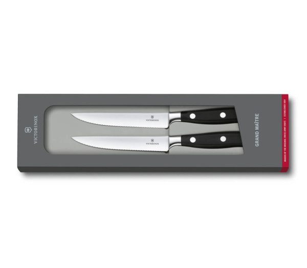 Grand Maître steak knife set, 2 pieces, wavy edge, 12cm