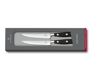 Grand Maître steak knife set, 2 pieces, wavy edge, 12cm - Reklamnepredmety