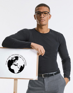 Herren T-Shirt mit langen Ärmeln Pure Organic - Reklamnepredmety