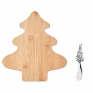 TREECHESSE Weihnachtsschneidebrett mit Messer - Reklamnepredmety