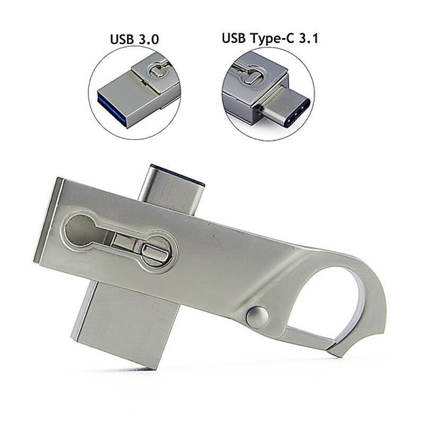 USB-STICK KARABINER MIT TYPE-C ANSCHLUSS