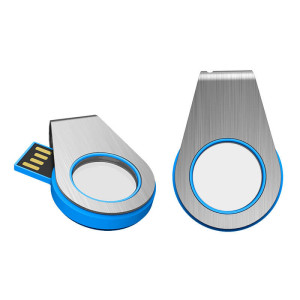DREHBARER USB-STICK MIT LED UNTERLEUCHTETEM LOGO - Reklamnepredmety