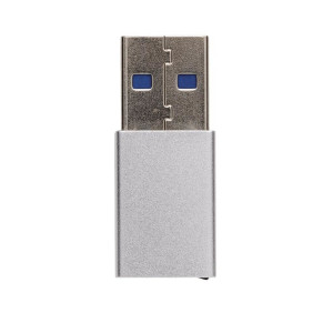 USB-A zu Type-C Adapter-Set, silber - Reklamnepredmety