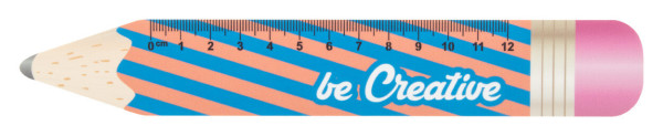 12 cm pravítko ve tvaru tužky