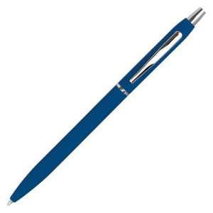 Pogumované kovové guľôčkové pero Rubber - Reklamnepredmety