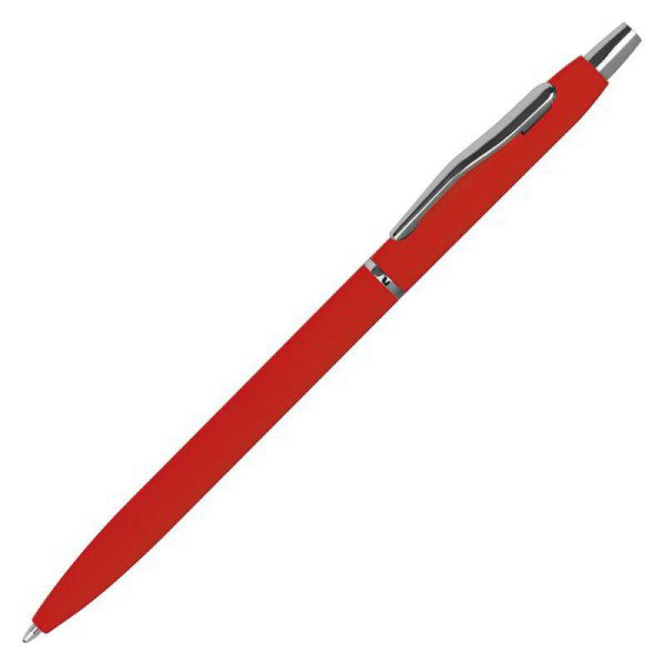 Pogumované kovové guľôčkové pero Rubber
