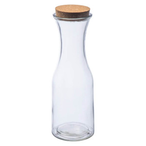Sklenená fľaša s korkovým vrchnákom 1L - Reklamnepredmety