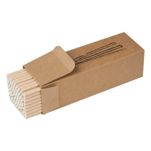 Papierové slamky v krabičke,100ks - Reklamnepredmety