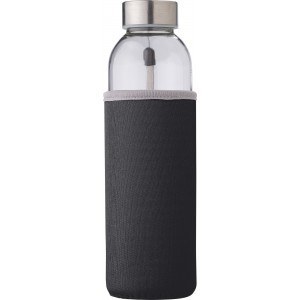 Glass bottle (500 ml) with neoprene sleeve - Reklamnepredmety