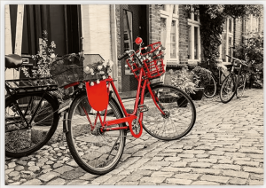 Drevený obraz Bicycle - Reklamnepredmety