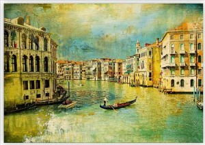 Drevený obraz Venezia IV. - Reklamnepredmety