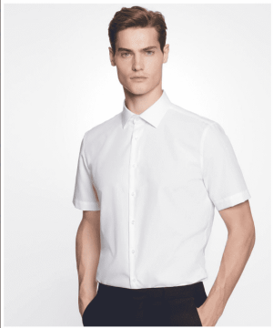 Pánska košeľa s krátkym rukávom a strihom Slim Fit - Reklamnepredmety