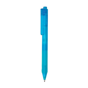 X9 Stift gefrostet mit Silikongriff, navy blau - Reklamnepredmety