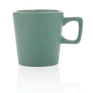 Moderne Keramik Kaffeetasse, grün - Reklamnepredmety