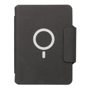 Artic magnetisches 10W Wireless Charging Notizbuch, schwarz - Reklamnepredmety