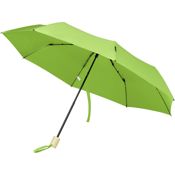 Skladací vetruodolný dáždnik Birgit 21'' z recyklovaného PET materiálu