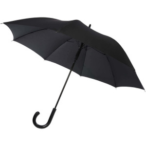 23" dáždnik Fontana s automatickým otváraním a zahnutou rukoväťou vzhľadu uhlíkovej ocele - Reklamnepredmety