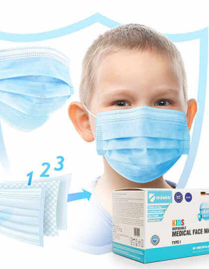 Lekárske rúško na tvár Typ I – detské (balenie po 50 ks) - Reklamnepredmety