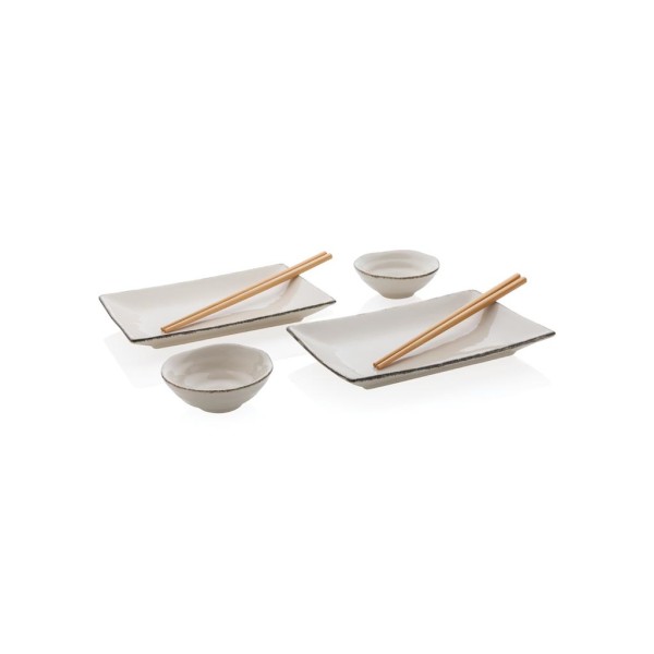 Ukiyo Sushi-Set für zwei, weiß