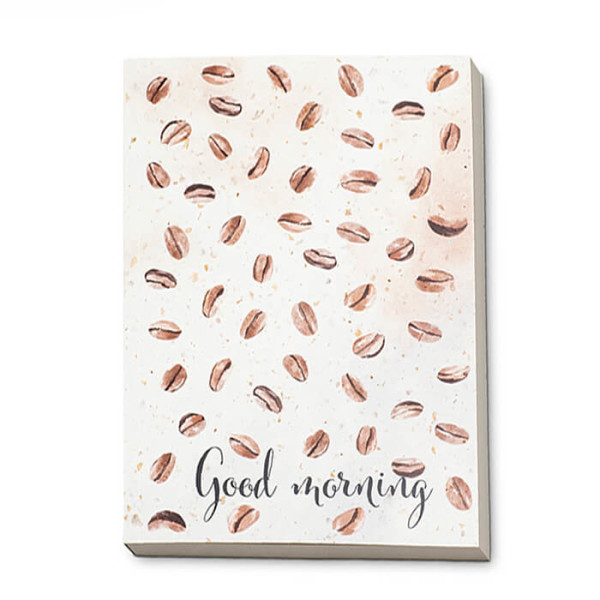 Coffee paper soft cover notebook