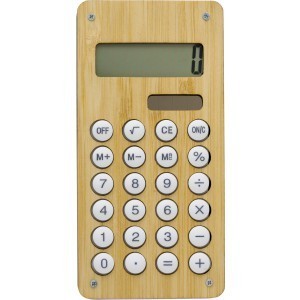 Bamboo calculator - Reklamnepredmety