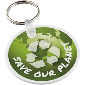 Recyklovaná klúčenka ve tvaru kruhu Tait - Reklamnepredmety