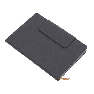 LEGAN notebook with pockets for business cards, grey - Reklamnepredmety