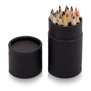 CRAYON 24 set of crayons,  black - Reklamnepredmety