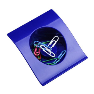 CLIP-IT paperclip stand,  blue - Reklamnepredmety