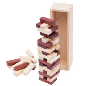 TOWER wooden game,  brown - Reklamnepredmety