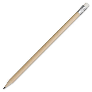 WOODEN SIMPLE pencil,  natural - Reklamnepredmety