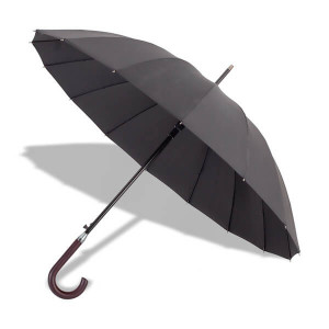 THUN automatic umbrella, black - Reklamnepredmety