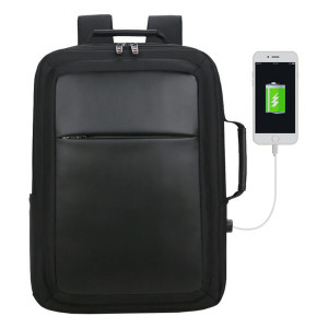 CITY CYBER backpack for laptop, black - Reklamnepredmety