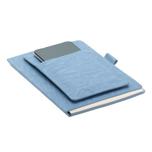 SAVONA notebook with organizer, blue - Reklamnepredmety