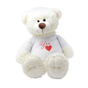 BUBU very big teddy bear, ecru - Reklamnepredmety