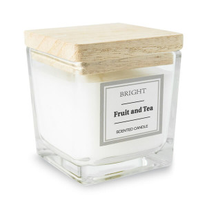 ALCAMO scented candle in glass, white - Reklamnepredmety