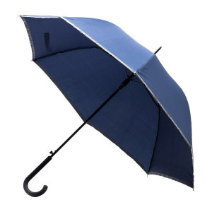 REFU umbrella with reflective tape, blue - Reklamnepredmety