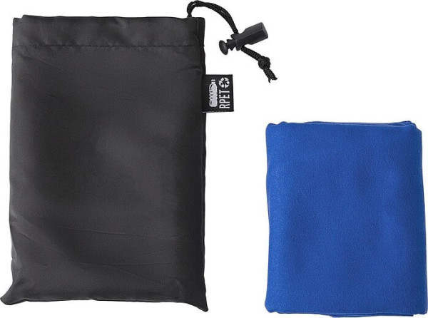 Modrý ručník 79x30cm v černém obalu