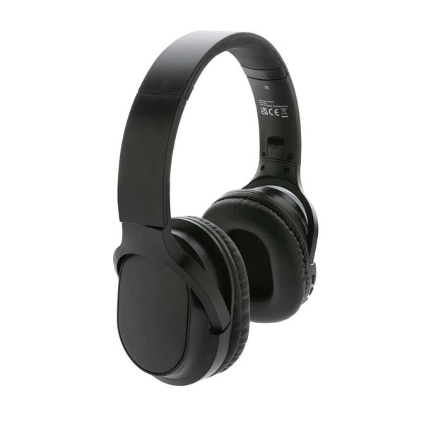 Elite Faltbarer kabelloser Kopfhörer aus RCS Kunststoff, schwarz