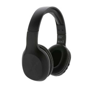 JAM kabelloser Kopfhörer aus recyceltem RCS-Kunststoff, schwarz - Reklamnepredmety