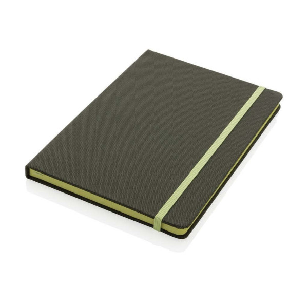 GRS-zertifiziertes rPET-A5-Notizbuch, grün