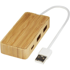 Tapas USB-Hub aus Bambus - Reklamnepredmety