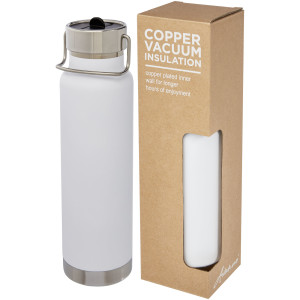 Thor 750 ml Kupfer-Vakuum Sportflasche mit Trinkhalm - Reklamnepredmety