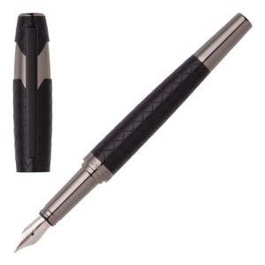 Fountain pen Chevron Black - Reklamnepredmety