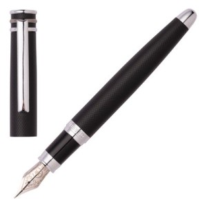 Fountain pen Austin Diamond Black - Reklamnepredmety